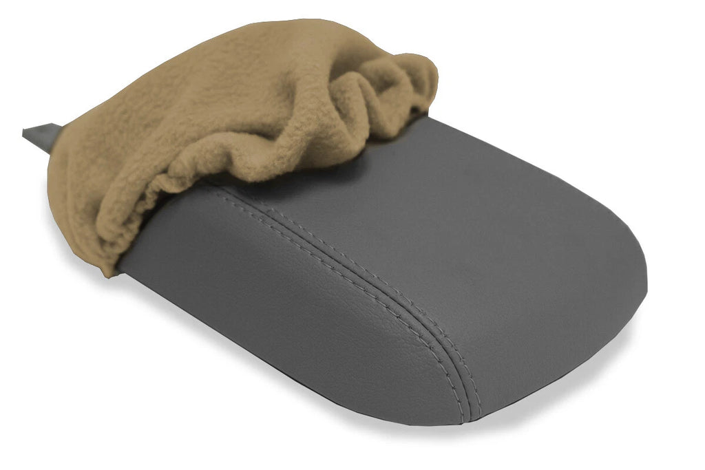 Fleece Console Lid Armrest Cover for Subaru Crosstrek (2012–2017) Beige