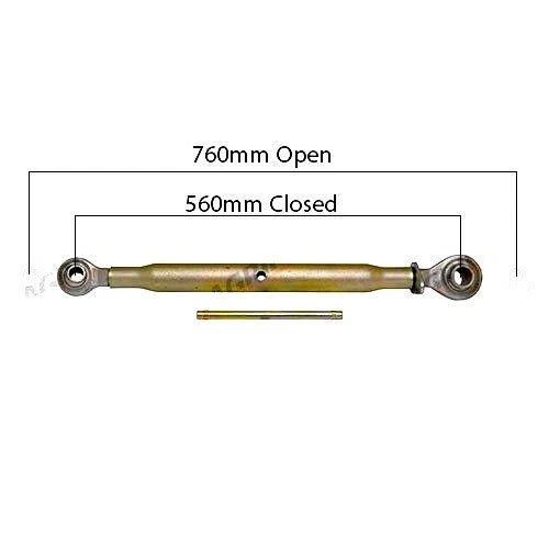 Set of 2 Top Link (Cat. 1/2) 560mm/760mm for Massey Ferguson Tractors