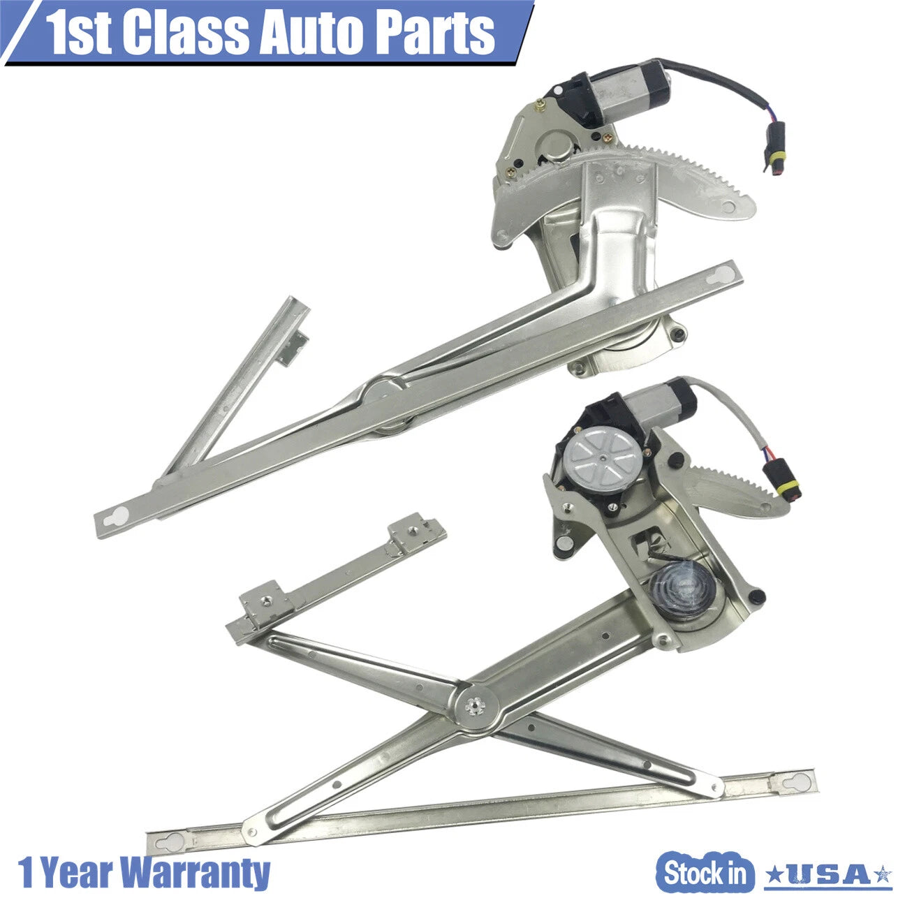 2X Power Window Regulator with Motor for Dodge Ram (1994-2002)