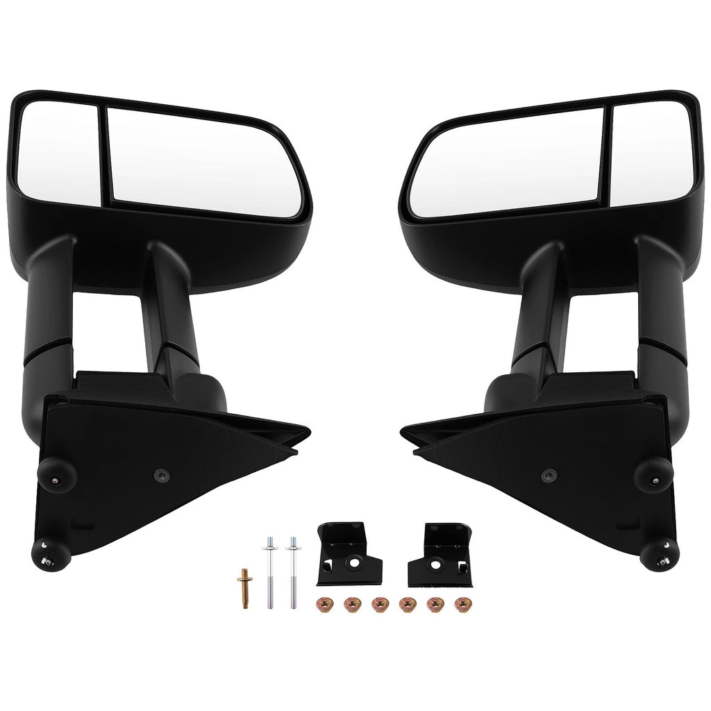 Black Side Mirror Pair for GMC C/K 1500 2500 3500 (1988–1998)