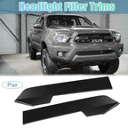 Set of 2 Front Headlight Bumper Grille Filler Trim Panels for Toyota Tacoma (2012–2015)