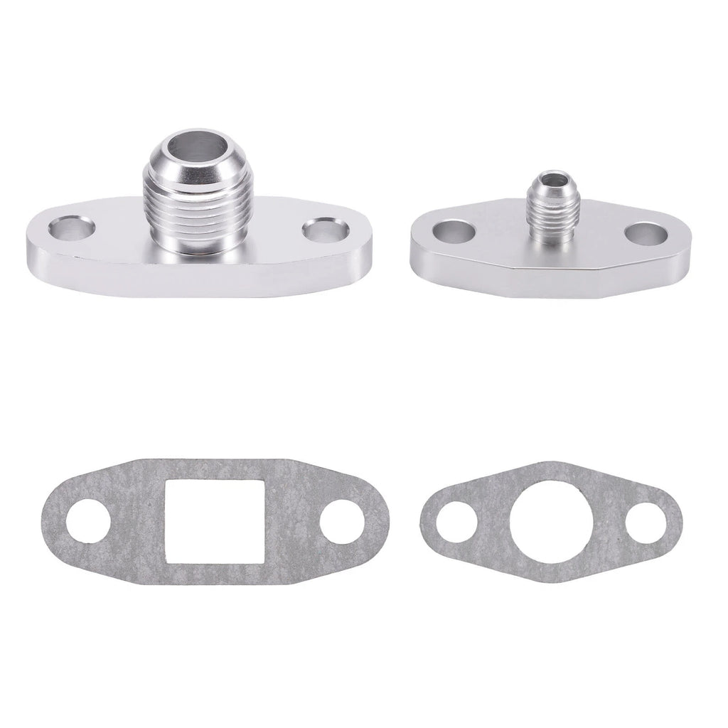 V-Band Flange Turbo for T3 T04e (420hp) Oil Feed and Drain Lines