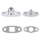 V-Band Flange Turbo for T3 T04e (420hp) Oil Feed and Drain Lines