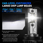 Set of 2 H11 9005 9006 H13 H4 H7 LED Headlight Bulbs 40000LM 6500K