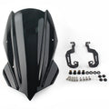 Windscreen for Kawasaki Z400 (2019–2021) w/Bracket, Black
