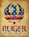 Metal Wall Décor Sign for Ruger Firearms 2nd Amendment (2546)