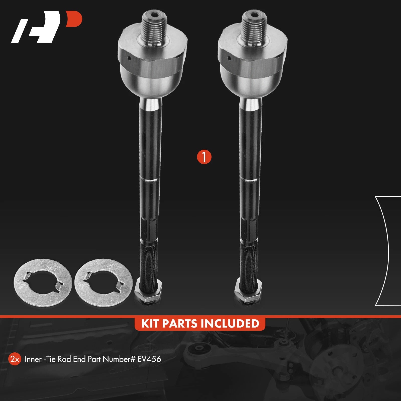 2X Inner Tie Rod End for Ford Expedition Lincoln Navigator (2003-2006)