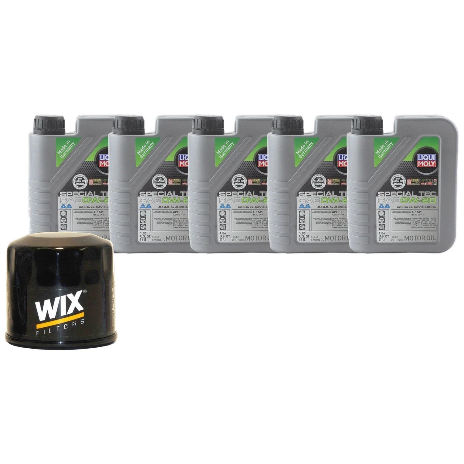 5L Liqui Moly Special Tec AA 0W-20 Engine Oil Change Kit for Mazda 2 (2007–2021)