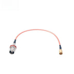 RG316 Coaxial Cable BNC-F to SMB-F for High Frequency RF Use (19cm)
