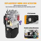 Door Lock Actuator for GMC Sierra 1500 (2001–2002, 2005) Right Passenger Side