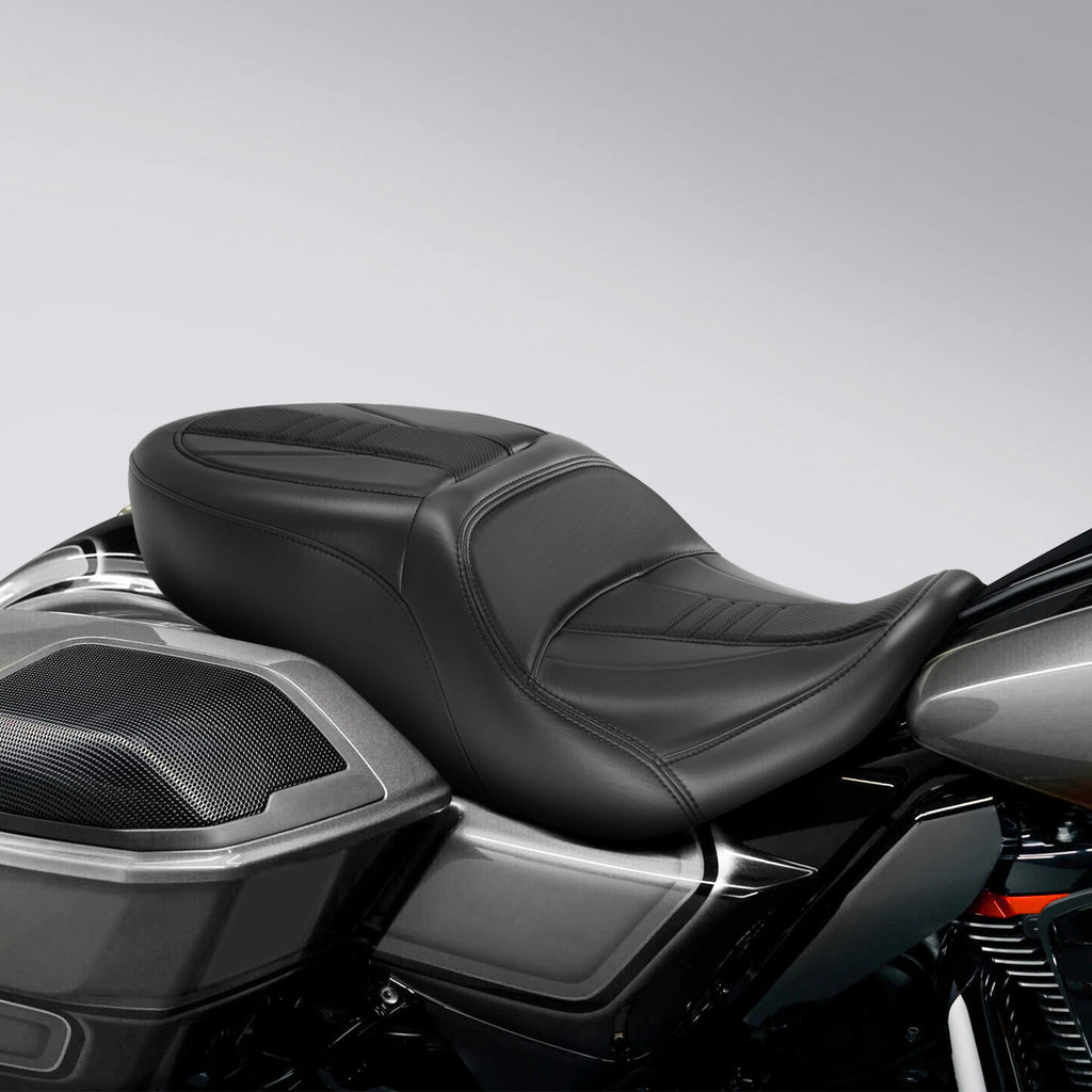 Black Driver Passenger Seat for Harley CVO Road Glide (2023–2026) FLHX FLTRX