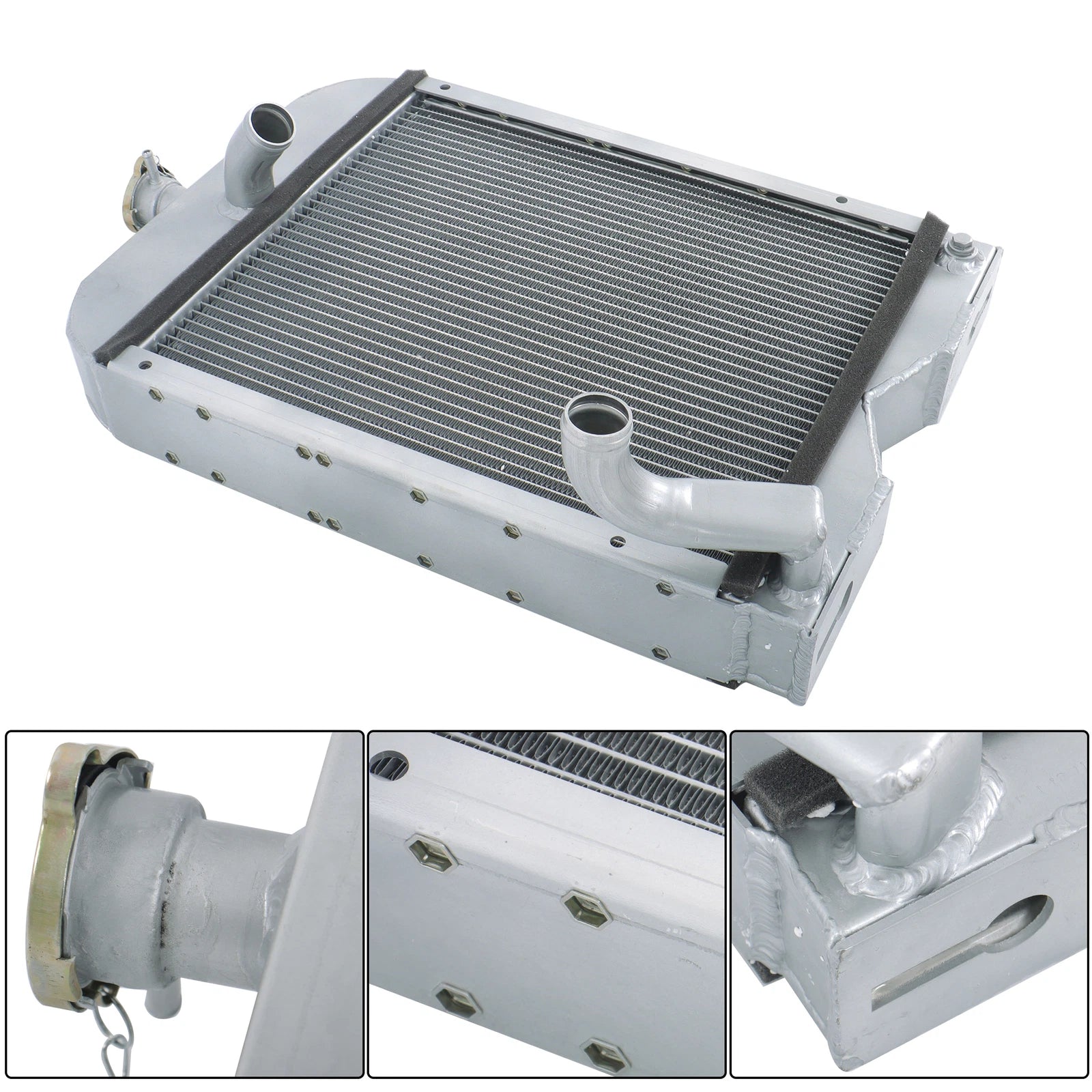 2 Row Aluminum Cooling Radiator for Ford Tractor 2N 8N 9N (1939–1952)