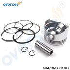 Piston Set STD with Rings for Yamaha 9.9HP 15HP 4-Stroke (1996)