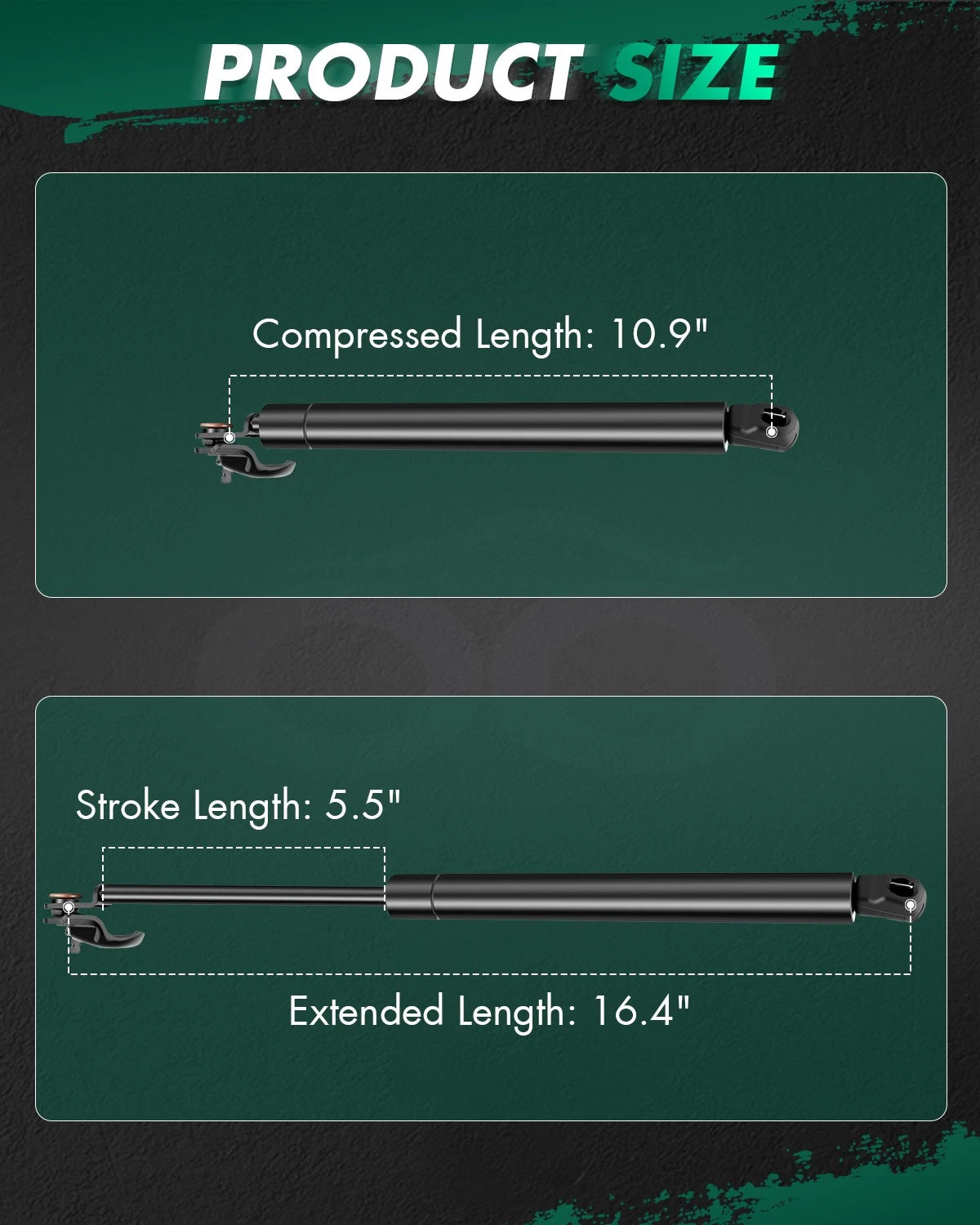 Hood Lift Supports Gas Struts for Toyota Land Cruiser Lexus LX450 (1996–1997)