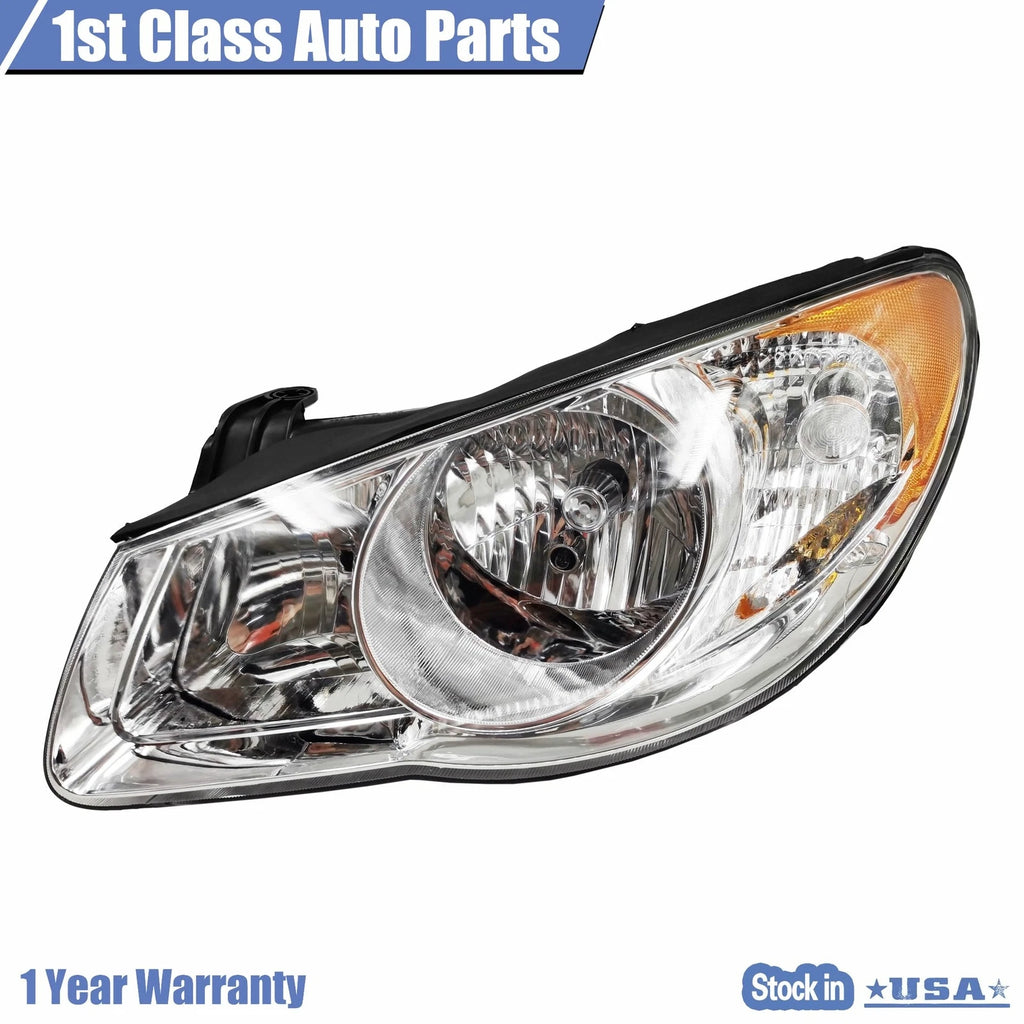 Front Left Clear Headlamp Assembly for Hyundai Elantra (2007-2010)