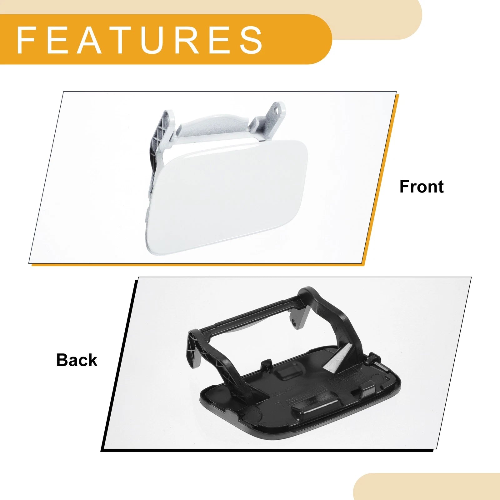 Front Left Washer Nozzle Cover Cap for Audi Q5 (2013–2017) 1 Pc White