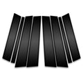 8pc Carbon Fiber Pillar Post Covers for 2007-2012 Mercedes-Benz GL Class