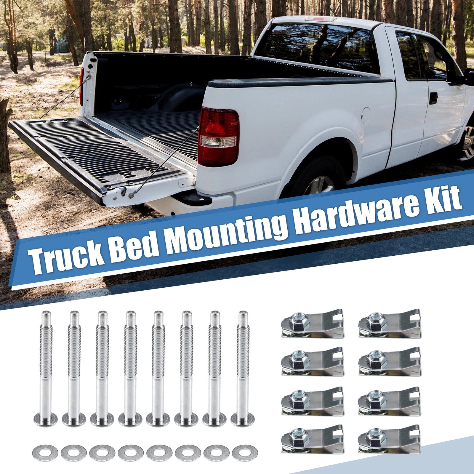 Truck Bed Mounting Hardware Kit with Nut for Ford F-250 Super Duty (1999–2016)
