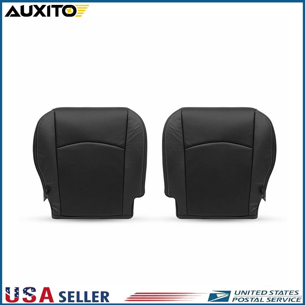 Set of 2 Leather Bottom Seat Covers for Dodge Ram Laramie (1/2X)