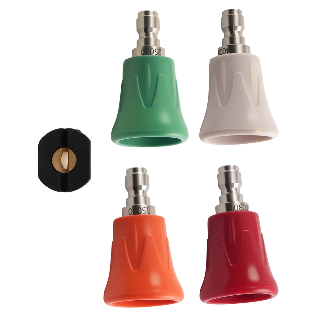 5pcs Pressure Washer Nozzle Tips Set Universal 1/4" QC Stainless