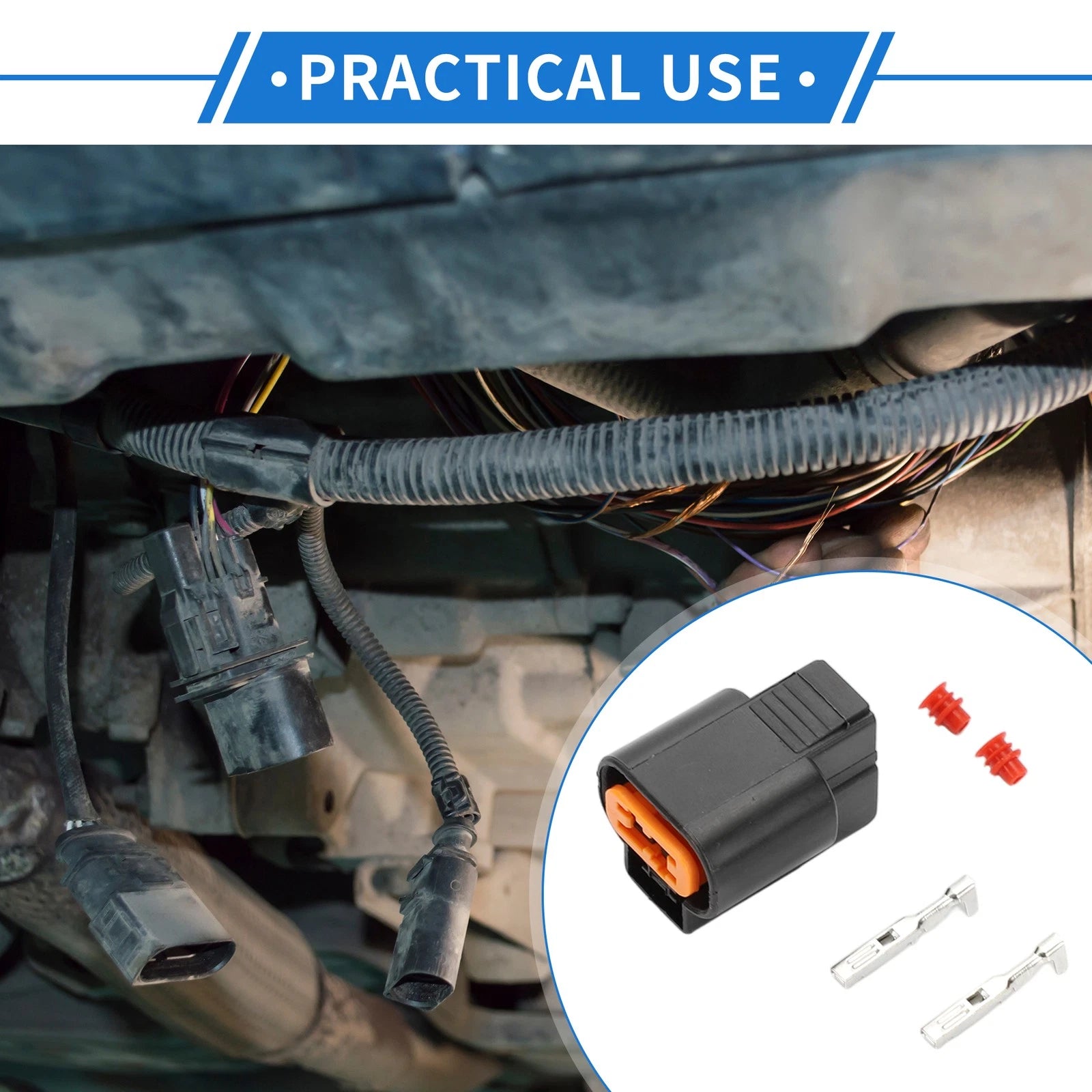 2 Pin ABS Sensor Connector Plug for Mitsubishi 