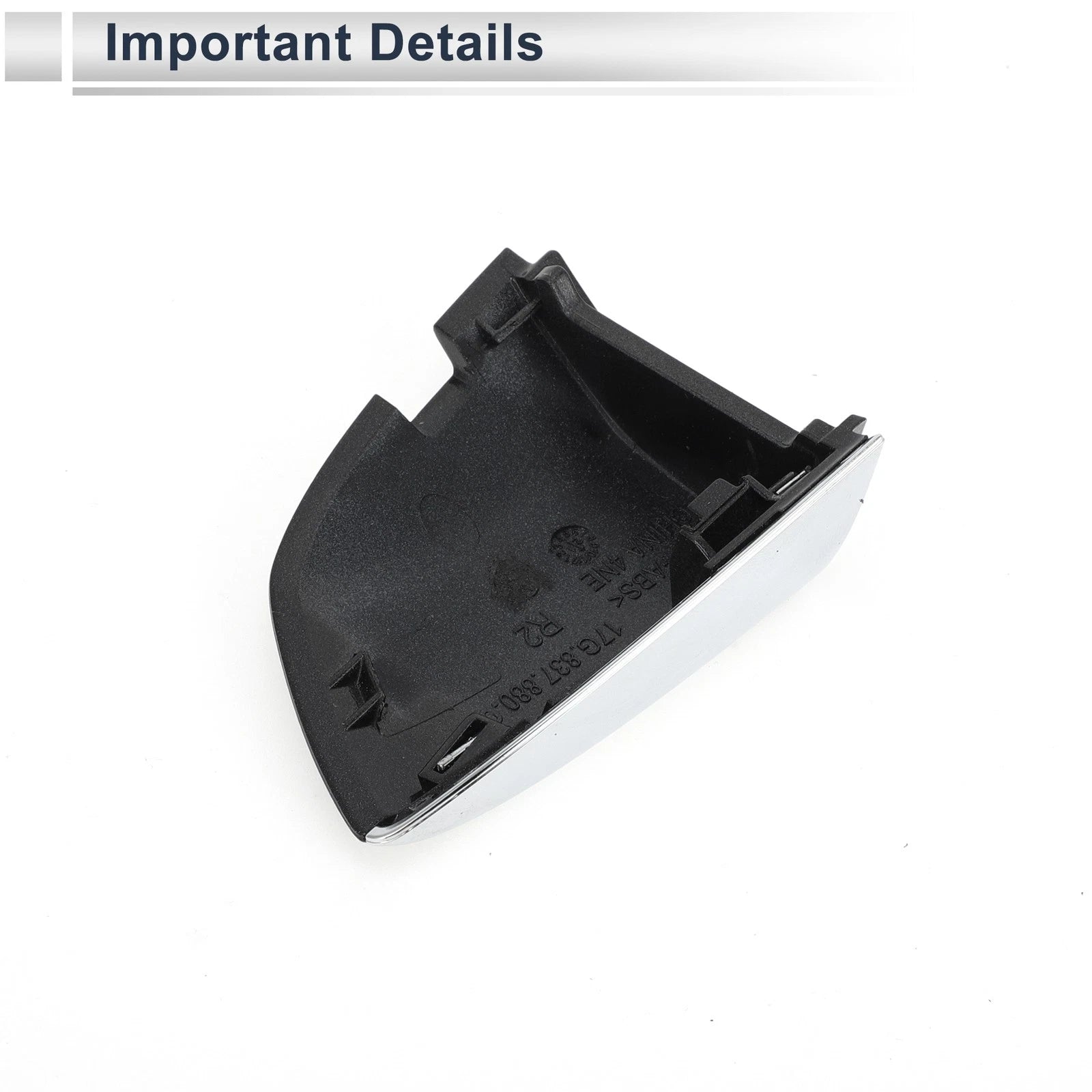 Front Right Door Handle Lock Cylinder Covers for Volkswagen Sagitta (2019–2021) Black