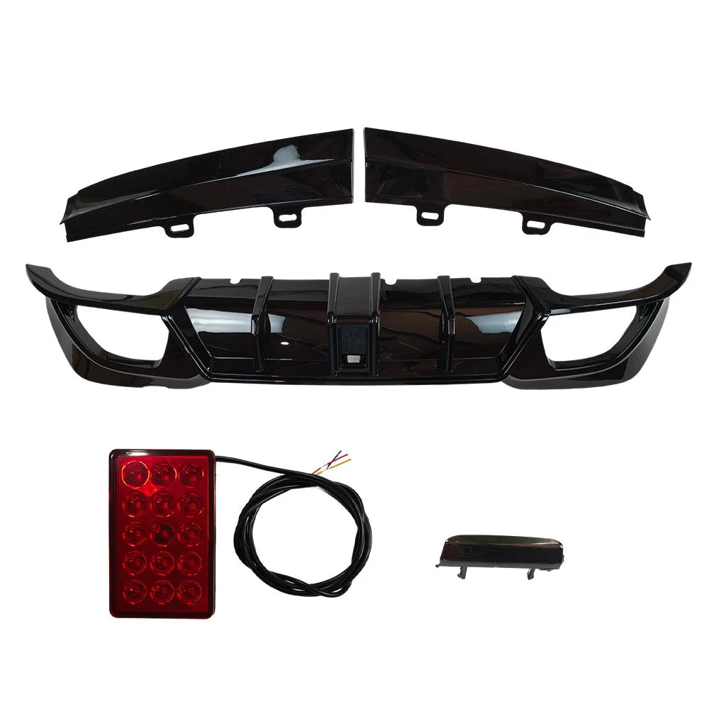 CMS Gloss Black Rear Diffuser with LED Light for BMW 3 Series G20 (2019–2022)