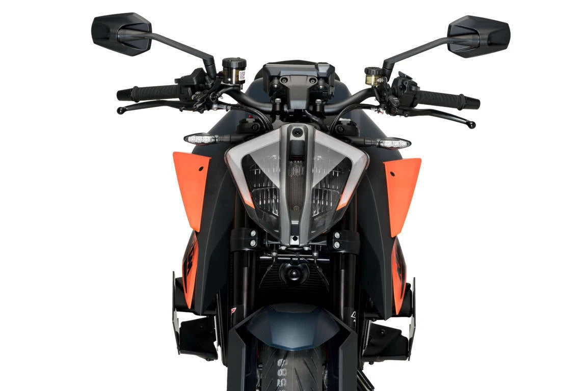 PUIG Downforce Side Spoilers Black for KTM 1290 Super Duke R (2020–2022)
