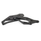 CNC Black Footrest Rearset Adapter Plates for Yamaha YZF R3 R25 MT-03 (2013–2019)