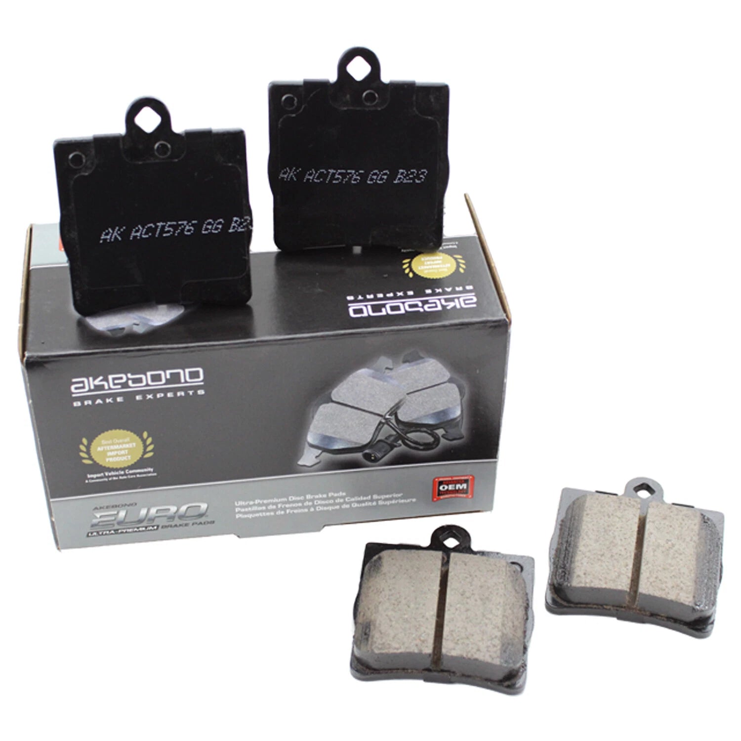 Set of 4 Rear Disc Brake Pads for Mercedes C230 C240 SLK230 SLK300 SLK320 (2000–2006)
