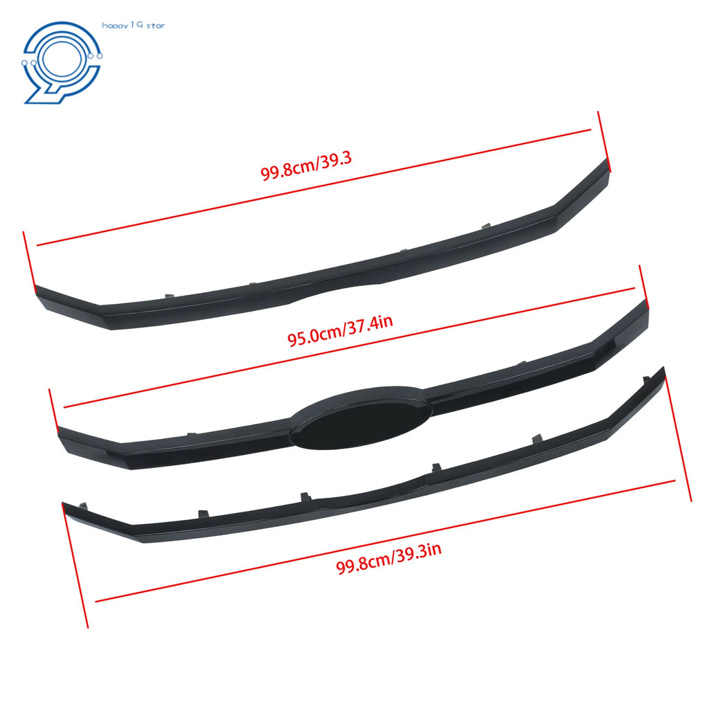 3Pcs Front Grille Bar Insert for Ford Flex (2009-2012)