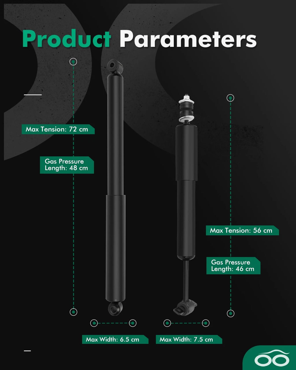 Set of 4 Front and Rear Shocks Struts for Ford Ranger, Mazda B3000, B4000 (1998–2011)