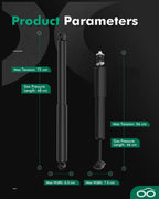 Set of 4 Front and Rear Shocks Struts for Ford Ranger, Mazda B3000, B4000 (1998–2011)