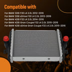 Aluminum Radiator for BMW 328i 330e 335i 340i F30 (2012–2018)