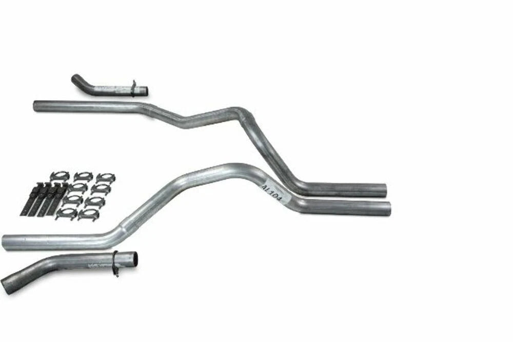 2.5" Dual Exhaust Kit for Chevy GMC 1500 (2019–2025) No Muffler Corner Exit