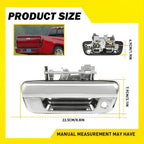 Tailgate Handle for Chevrolet Colorado, GMC Canyon (Black, Keyhole)