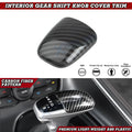 Carbon Fiber Grain Gear Shift Knob Cap for Dodge Challenger Charger (2015–2023)
