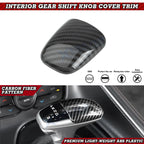 Carbon Fiber Grain Gear Shift Knob Cap for Dodge Challenger Charger (2015–2023)