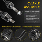 2X Rear CV Axle Assembly for Kawasaki Teryx Teryx4 800 (2016–2021)