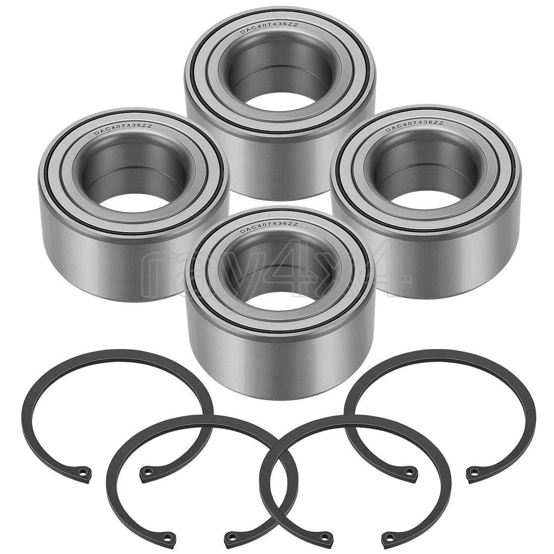 Set of 4 Front Rear Wheel Bearings for Honda Pioneer 1000 & 1000-5 (2016–2023) 91054-HL3-A41