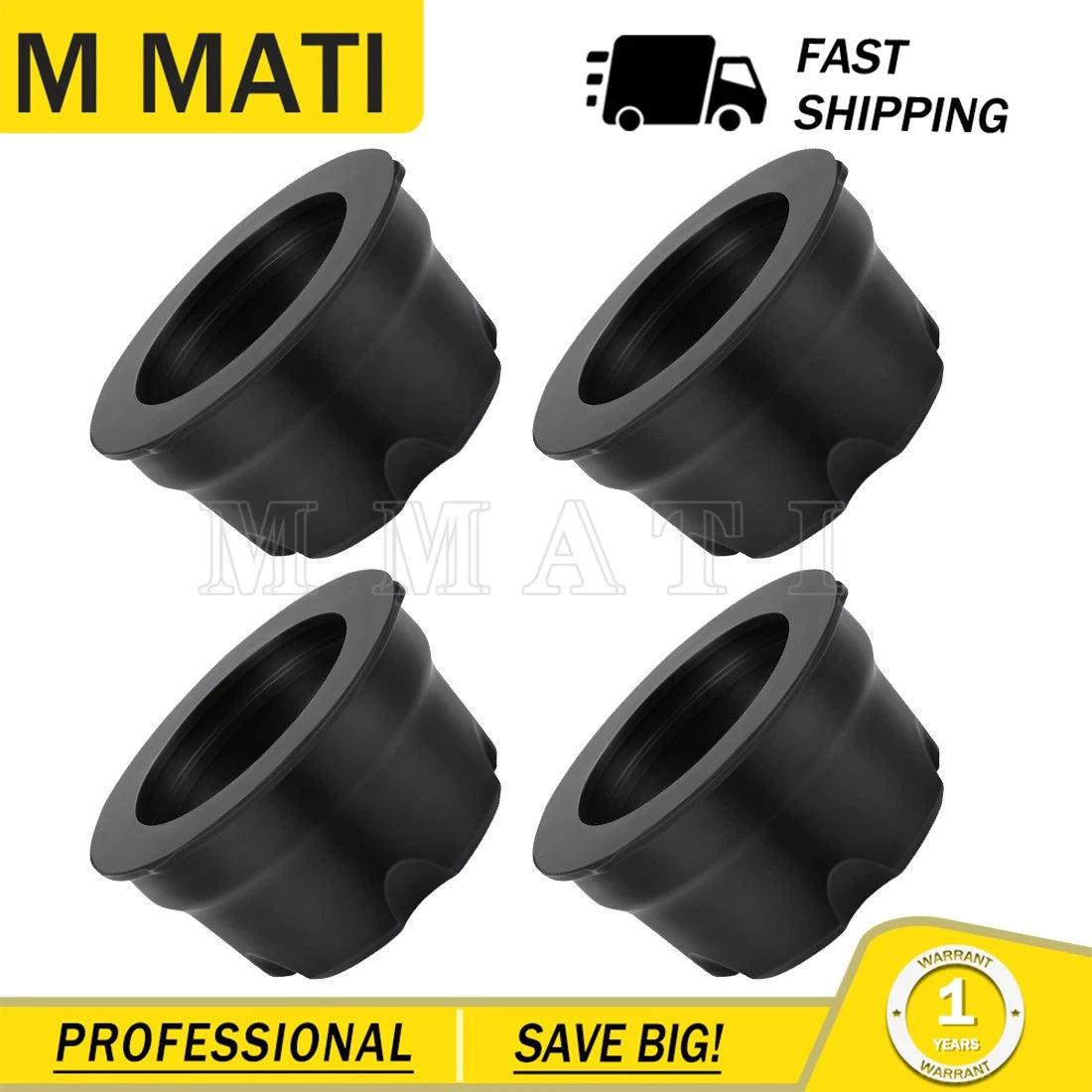 Set of 4 Wheel Caps for Suzuki QuadMaster/QuadRunner 500 (2000–2002)