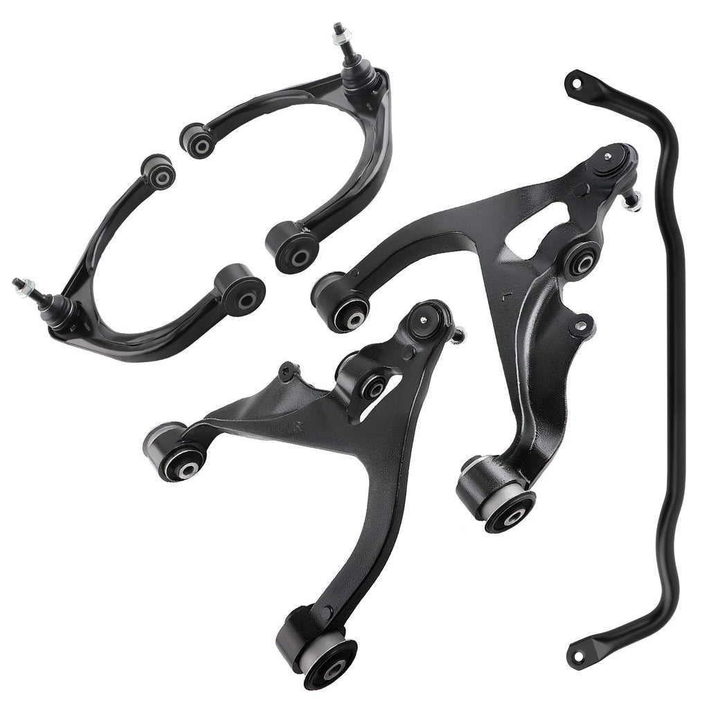 Front Upper & Lower Control Arms Ball Joints Stabilizer Bar For Ram 1500 09-18