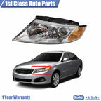 Front Left Headlight with Chrome Bezel for Kia Optima 2009–2010