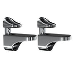 Adjustable Glass Shelf Brackets Set of 4 - Zinc Alloy