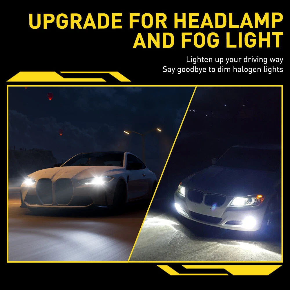 Set of 3 AUXITO LED Headlight Bulbs for Combo 9005+9006+H11