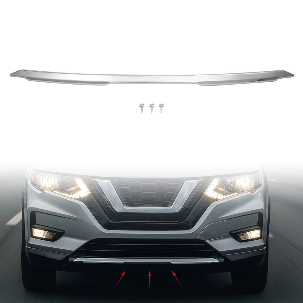 Chrome Front Lower Bumper Trim Molding for Nissan Rogue (2017–2020)