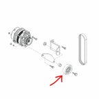 Serpentine Smooth Surface Idler Pulley 865598 for Mercruiser V6 V8