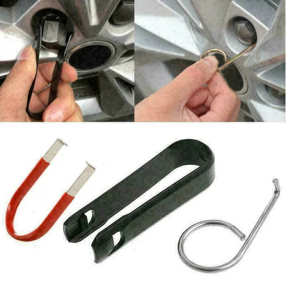 3 x Car Truck Wheel Lug Bolt Nut Center Cover Cap Extractor Removal Tool for Car/Truck