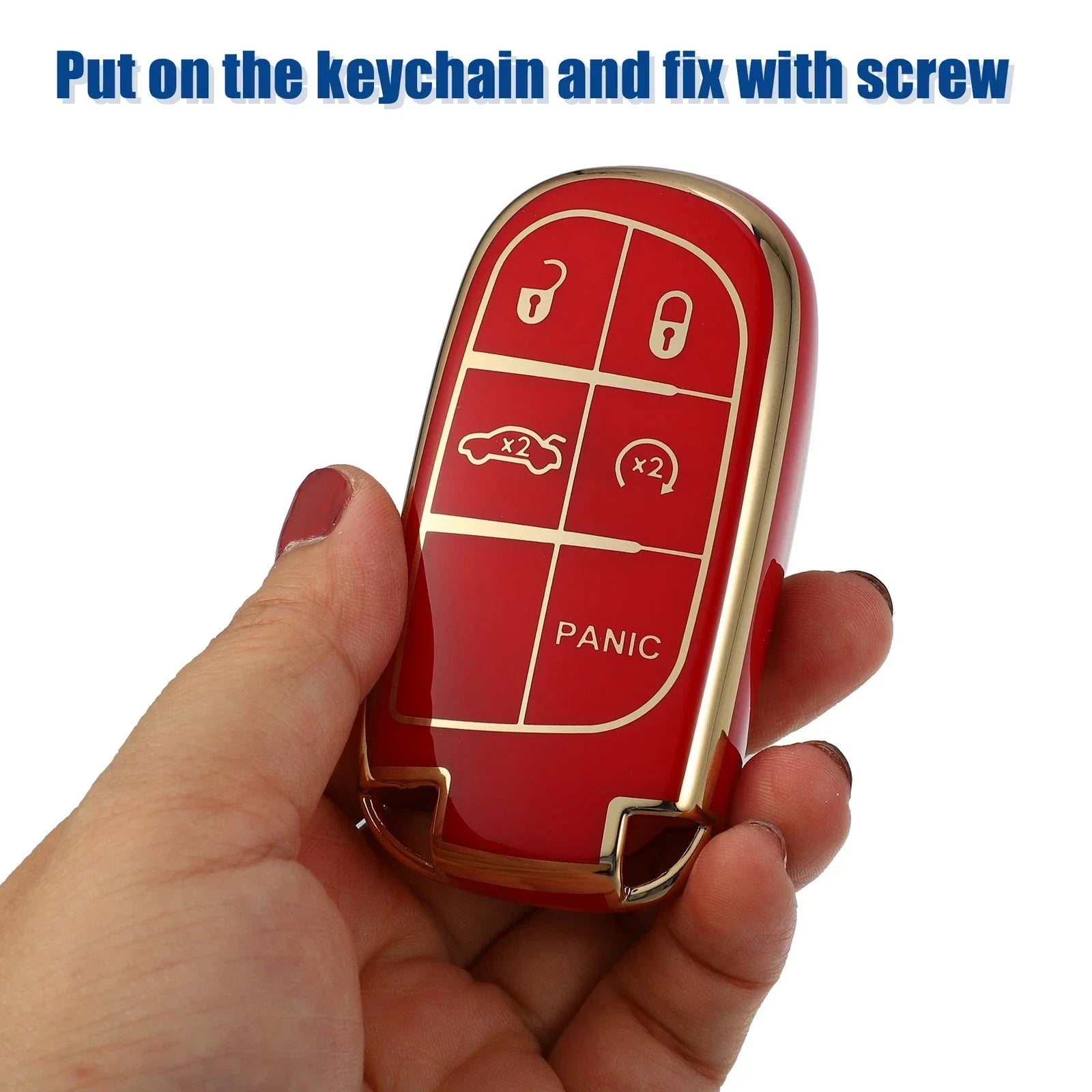 TPU 5 Button Keyless Entry Remote Cover for Dodge Charger Challenger Dart (2011-2023)