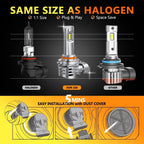 2X 9006 HB4 LED Headlight Bulbs for Low Beam Conversion Kit (6500K)